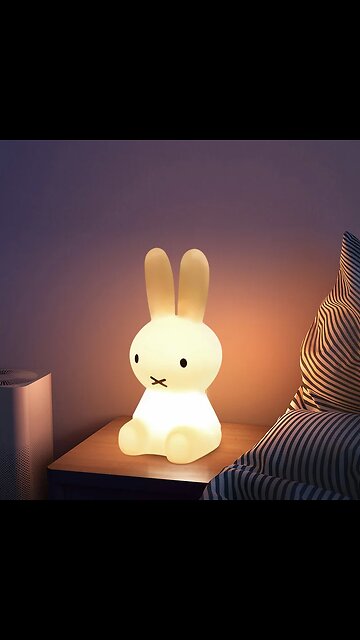 LED Bunny Night light Silicone Rabbit Touch Sensor lamp
