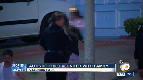 Autistic boy found wandering San Diego neighborhood