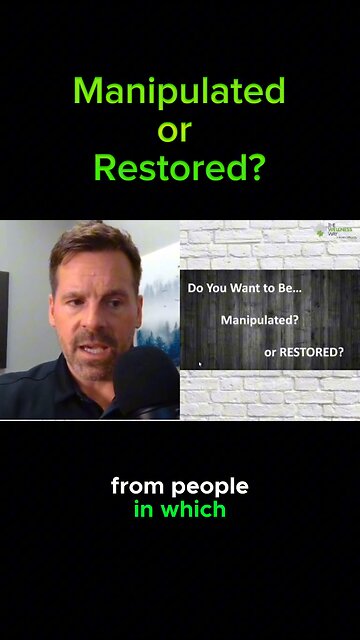 Manipulation or Restoration? Choose wisely.