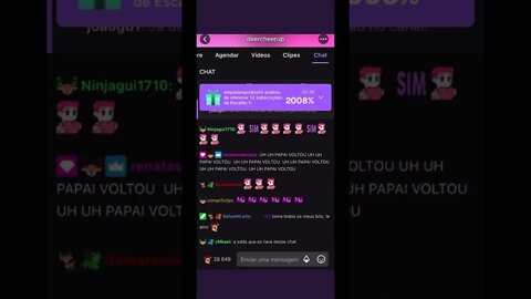 Há + de 1 mês sem live, o chat bate hype train na twitch do lindinho