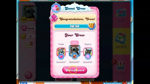 Sweet Crew Treasure Chest Prize Reveal for Completing 50 Levels in Candy Crush