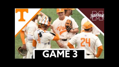 #1 Tennessee vs Mississippi State Highlights (Game 3) | 2022 College Baseball Highlights