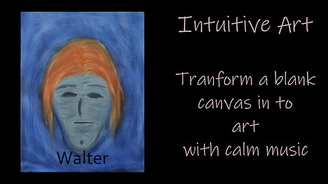 Intuitive Art: Transforming a Blank Canvas into a Haunting Face