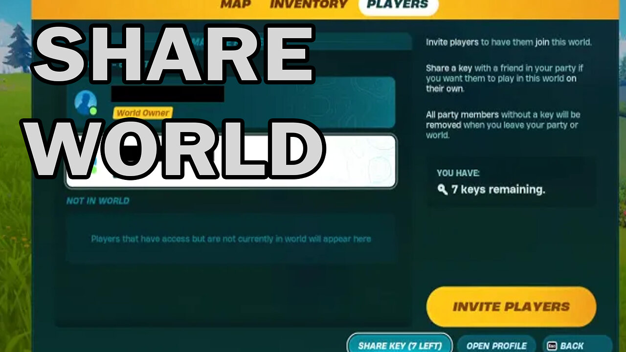 How to Share World with Friends In LEGO Fortnite