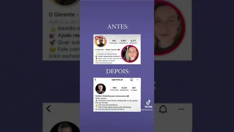 🔥Antes x Depois #marketingdigital #dicasdeinstagram #instagram #comocrescernoinstagram #comocrescer