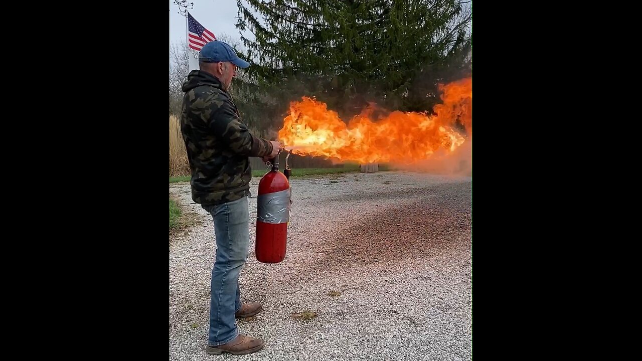 DIY Flamethrower Does Not Look Safe AT ALL