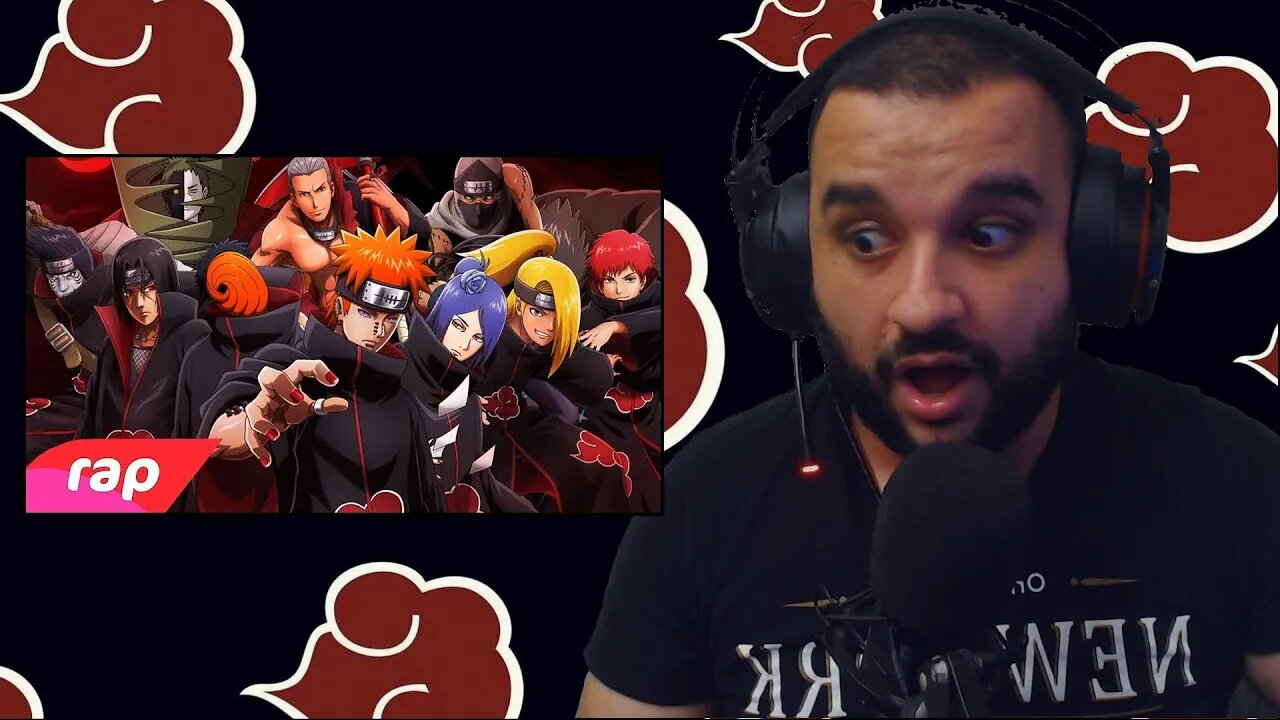 (REACT) Rap da Akatsuki (Naruto) - OS NINJAS MAIS PROCURADOS DO MUNDO | NERD HITS ( 7 Minutoz )