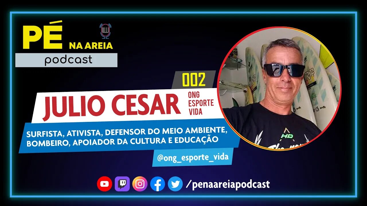 JULIO CESAR (ONG ESPORTE VIDA) - Pé na Areia Podcast #2