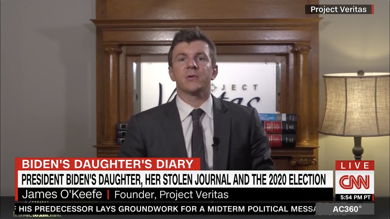 CNN Details Biden Diary Saga Involving Veritas; Cites O’Keefe November Video Addressing FBI Raids