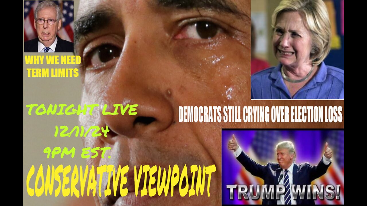 DEMOCRATS ARE STILL CRYING OVER BEING HUMILIATED BYTRUMP IN THE ELECTION!! TONIGHT AT 9PM EST.