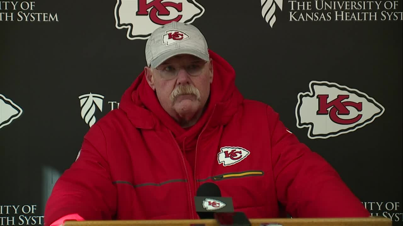 Chiefs coach Andy Reid talks Mecole Hardman's playing status, colder weather and Kadarius Toney's potential increased involvement heading into Sunday