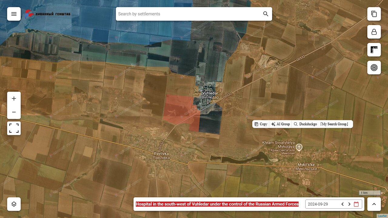 Vuhledar Hospital in City SW Captured by #RussianArmy - #UkraineWar #Map Update Sept. 26 - 29, 2024