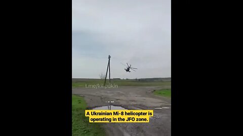 Ukrainian MI-8 Helicopter in Danger Zone #shorts #war #army