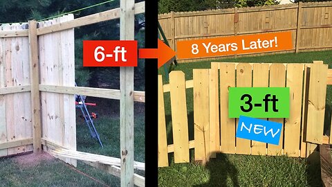 Building Backyard Fences: Small 3-ft vs. Large 6-ft Projects - Tips for long-term durability