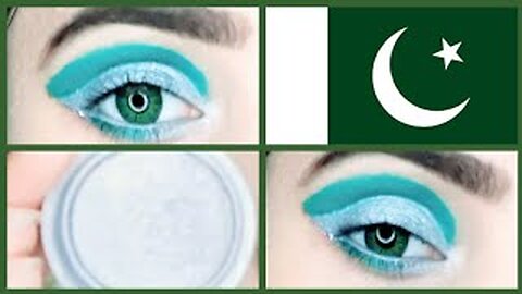 Happy independence day to all | 14th August eye makeup look | step by step tutorial| by fiza farrukh