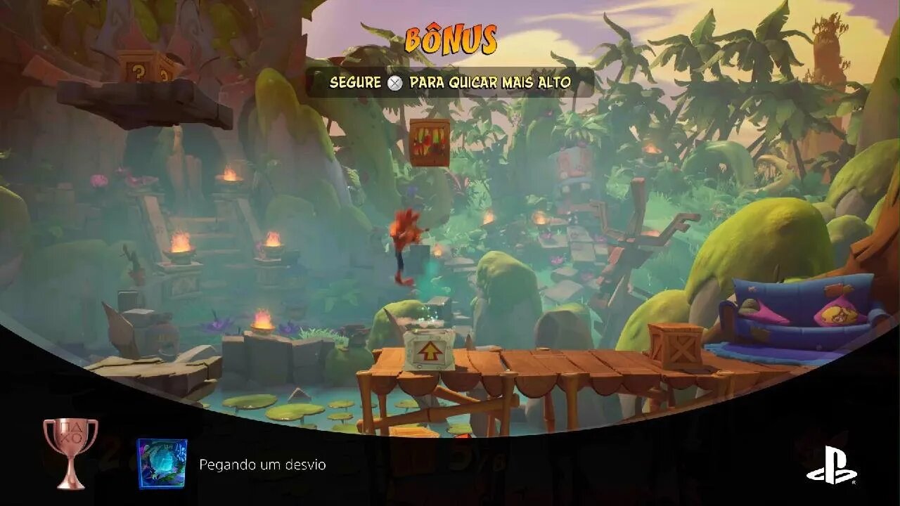 Pegando um desvio - Conclua uma Rota Bônus - Crash Bandicoot 4: It's About Time ps5