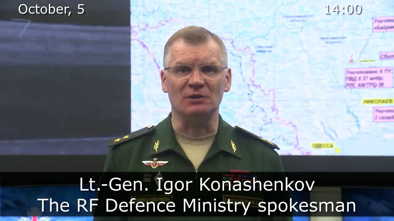 ⚡️🇷🇺🇺🇦(10/5/2022) RUSSIAN DEFENCE MINISTRY REPORT ON THE SPECIAL MILITARY OPERATION IN UKRAINE