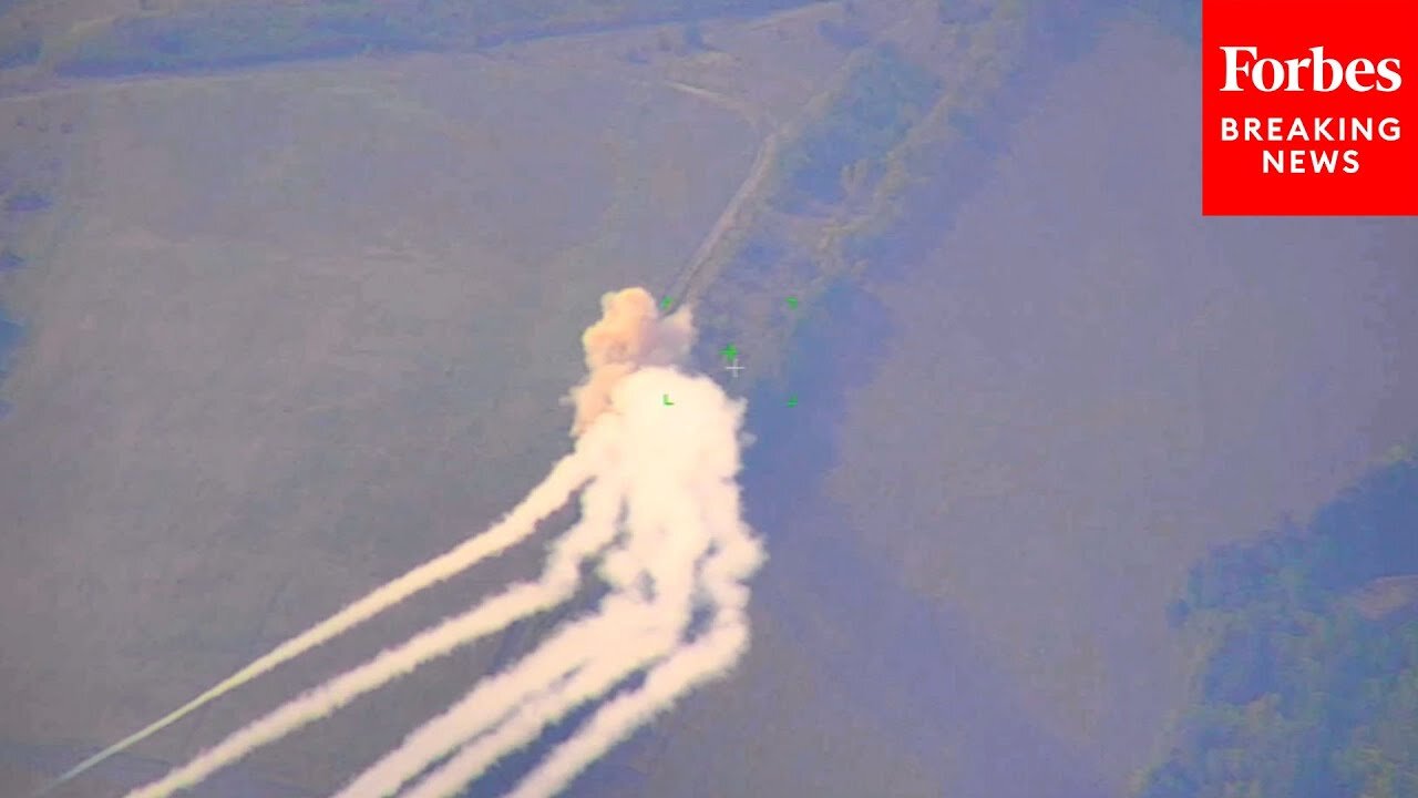 Russian Defense Ministry Releases Video That Claims To Show Strike On Ukrainian Rocket System
