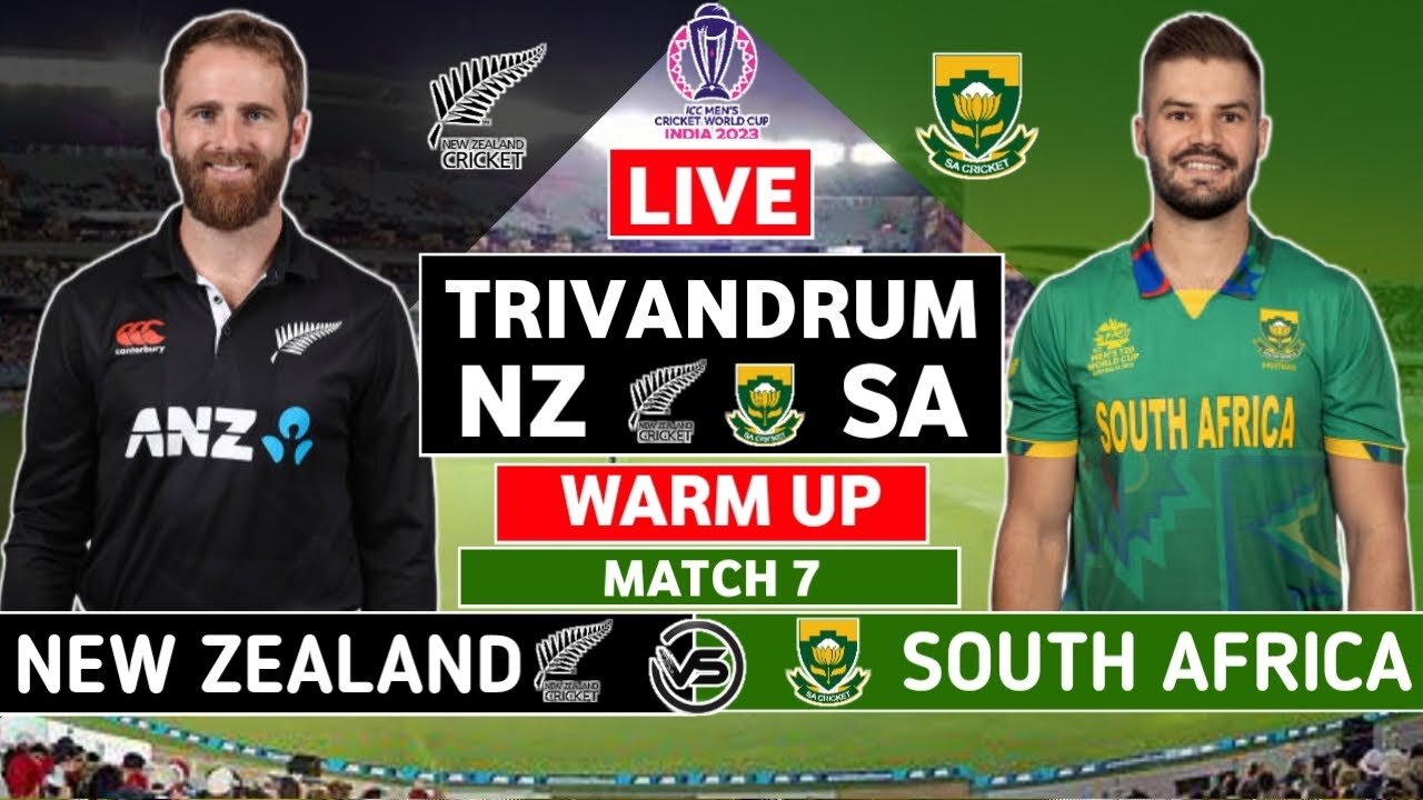 New Zealand vs South Africa Warm Up Match Highlights - ICC Cricket World Cup 2023