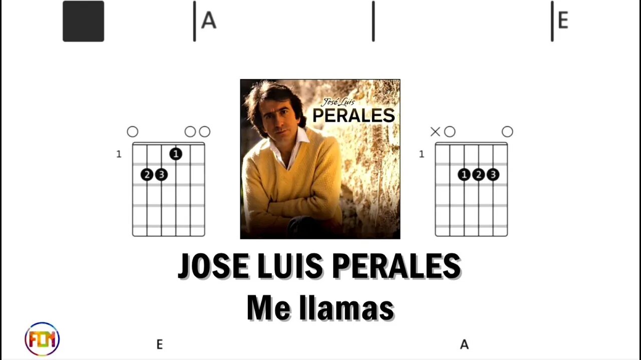 JOSE LUIS PERALES Me llamas - Guitar Chords & Lyrics HD