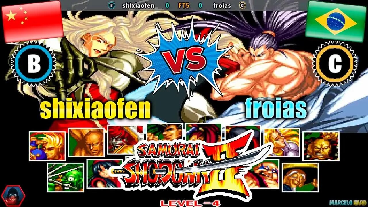 Samurai Shodown II (shixiaofen Vs. froias) [China Vs. Brazil]