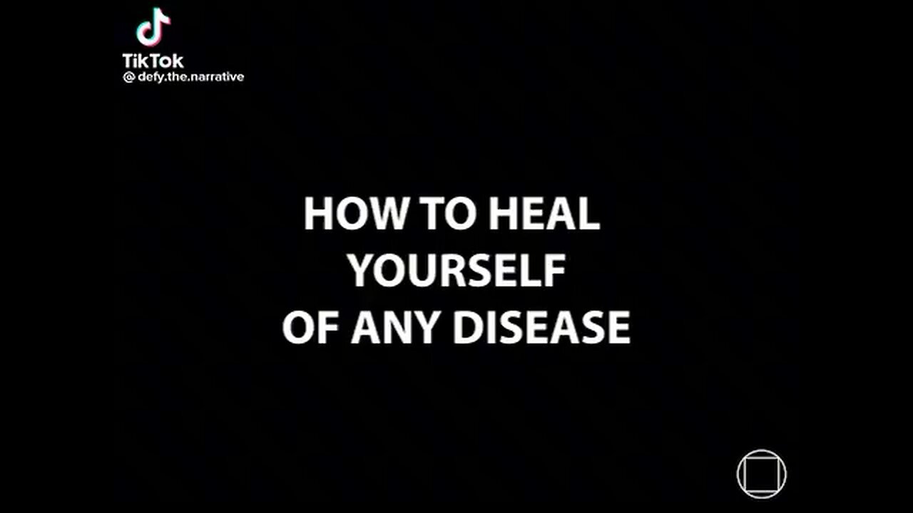 How To Heal Yourself (part 1 of 3)