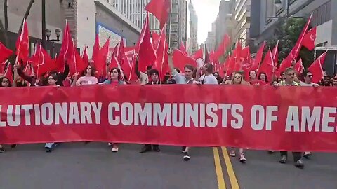 communist party of America doing a protest