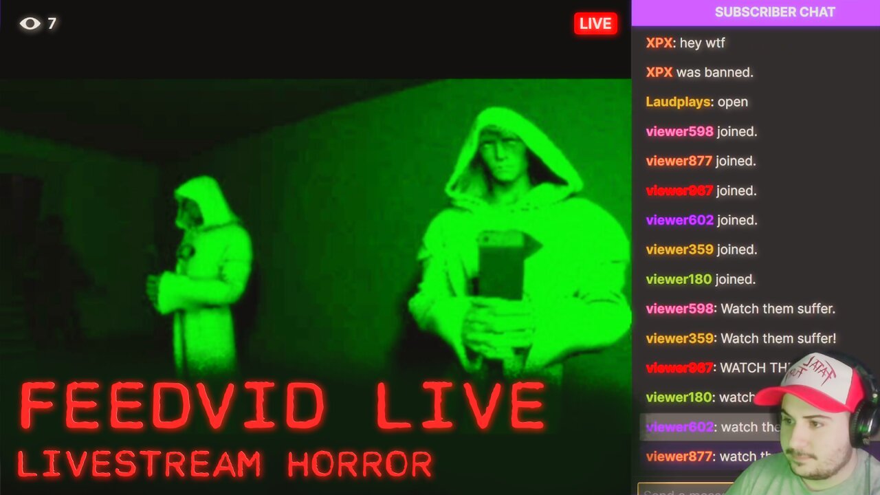 FeedVid Live - Twitch Stream Horror Game With Chat and Puzzles! [Full Playthrough]