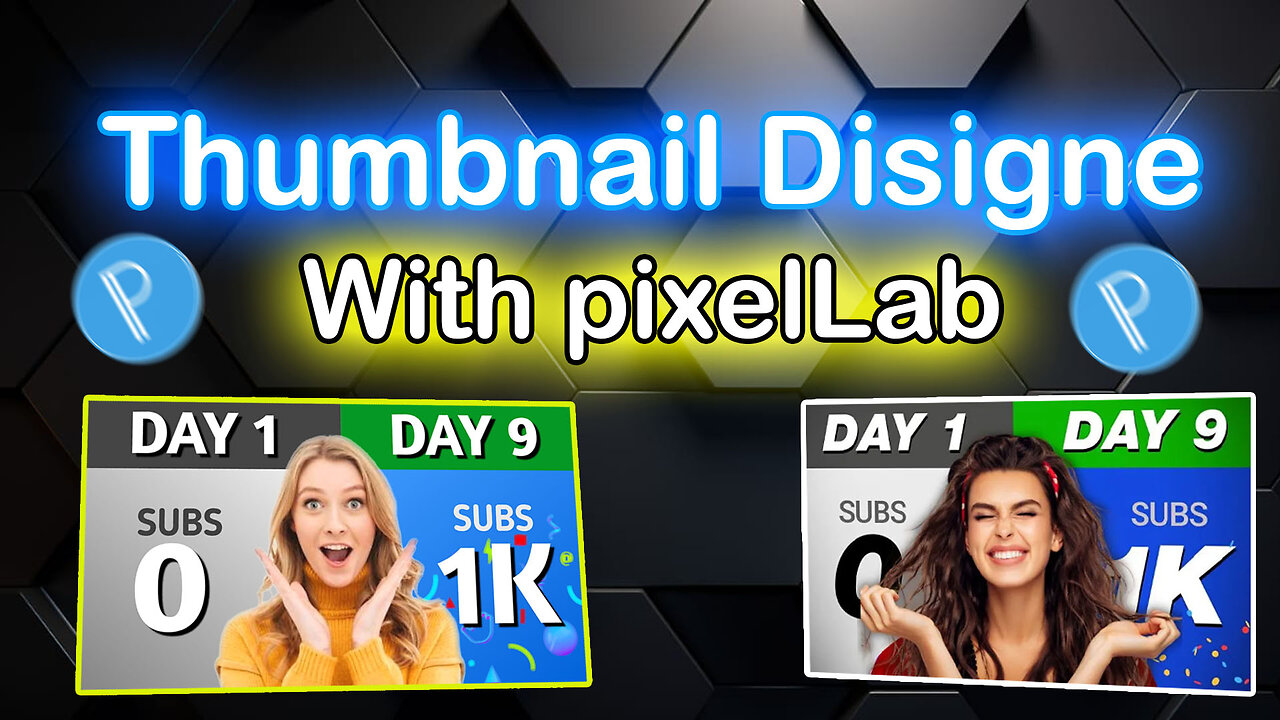 pixelLab ব্যাবহার করে মোবাইল দিয়ে থাম্বনেইল তৈরী . how to make professional thumbnail in pixellab