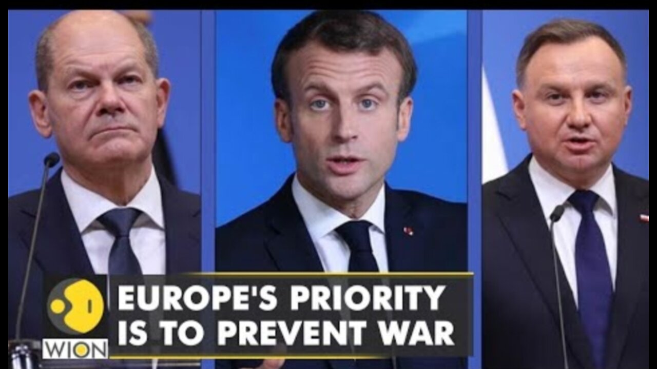 Ukraine Crisis: Leaders of Germany, France, Poland meet to prevent war in Europe | WION In Ukraine