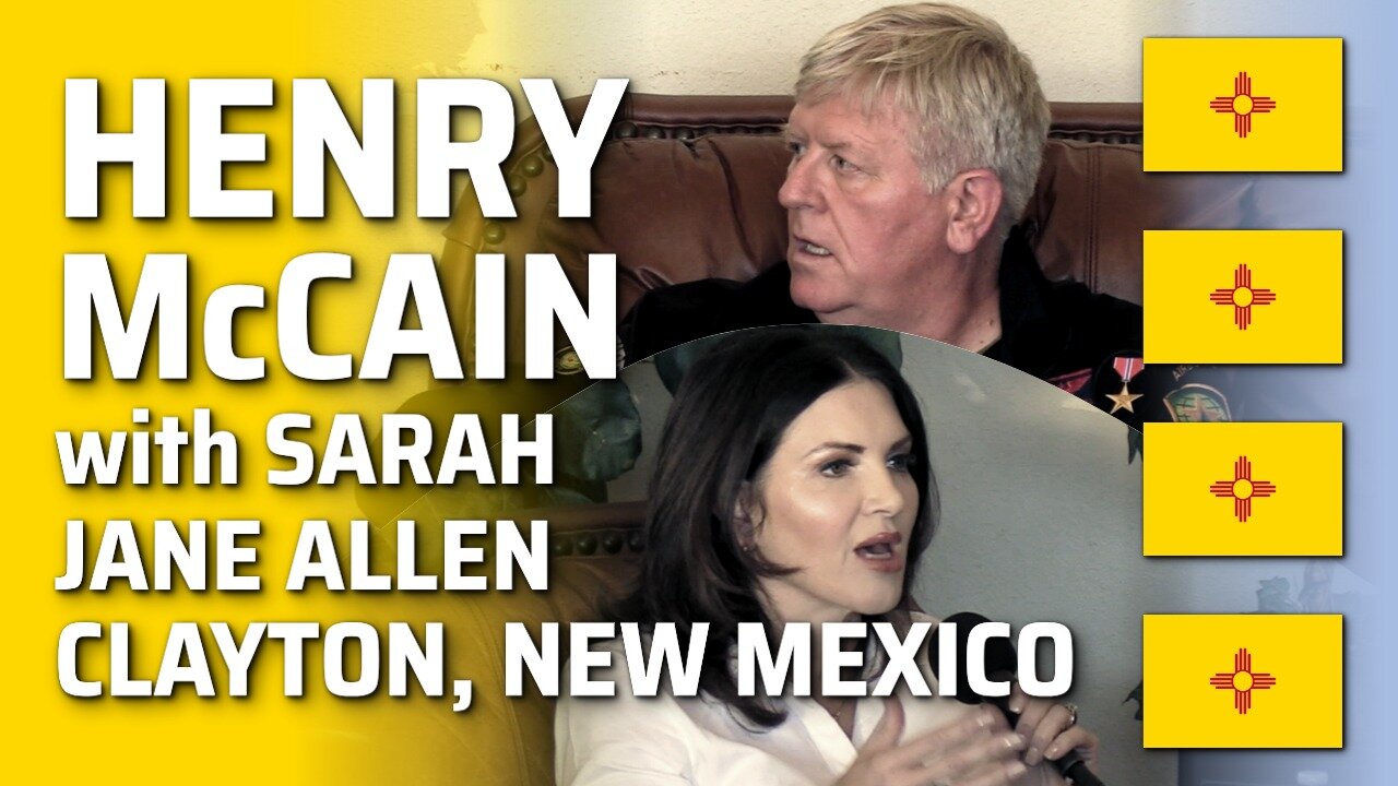 Henry McCain with Sarah Jane Allen, in Clayton, New Mexico