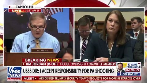 Rep. Jim Jordan Shreds Kim Cheatle And The Security Team Leadership That Day In Butler, Pennsylvania