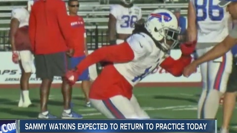 After eight missed games, Watkins will return to Bills practice