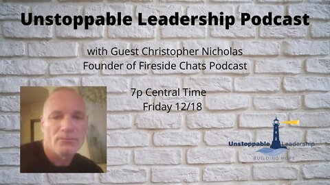 Unstoppable Leadership Christopher Nicholas