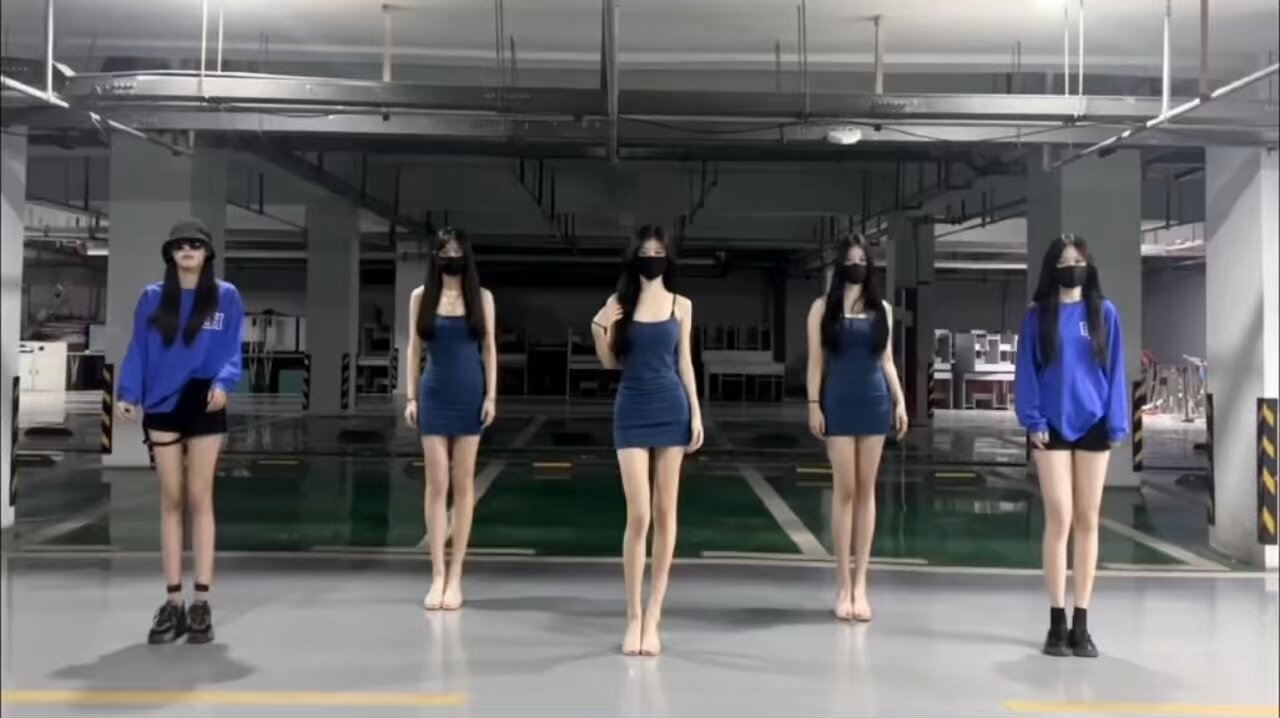 A beautiful team dancing impressively.