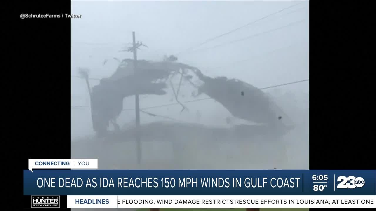 One dead as Ida reaches 150 mph winds in Gulf Coast