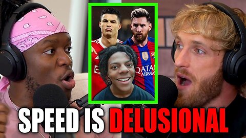 KSI Calls Speed "Delusional" For Taking Ronaldo Over Messi In GOAT Debate!