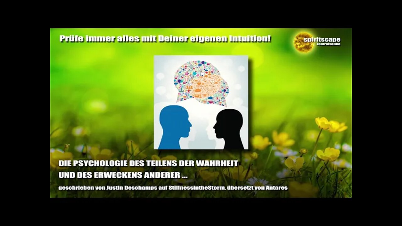 DIE PSYCHOLOGIE DES TEILENS DER WAHRHEIT UND DES ERWECKENS ANDERER