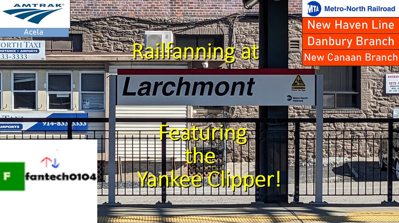 Railfanning at Larchmont Station! Featuring Acelas, diesel trains and the Yankee Clipper