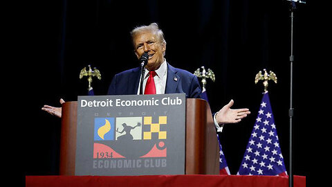 Trump delivers remarks at Detroit Economic Club event