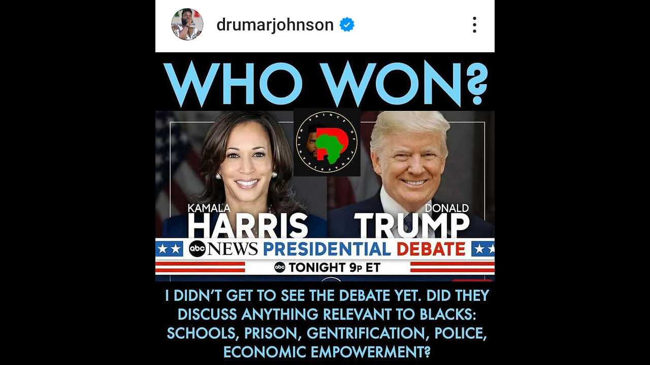 Kamala Harris: The Lessor Of Two Evils Versus Donald Trump ? (Debate Reaction)