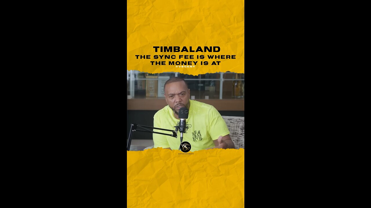 #timbaland The sync fee is where the money is at. 🎥 @producergrind