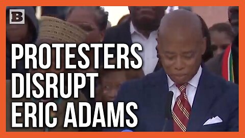 "You're a Disgrace to All Black People!" Protesters Disrupt NYC Mayor Eric Adam's Press Conference