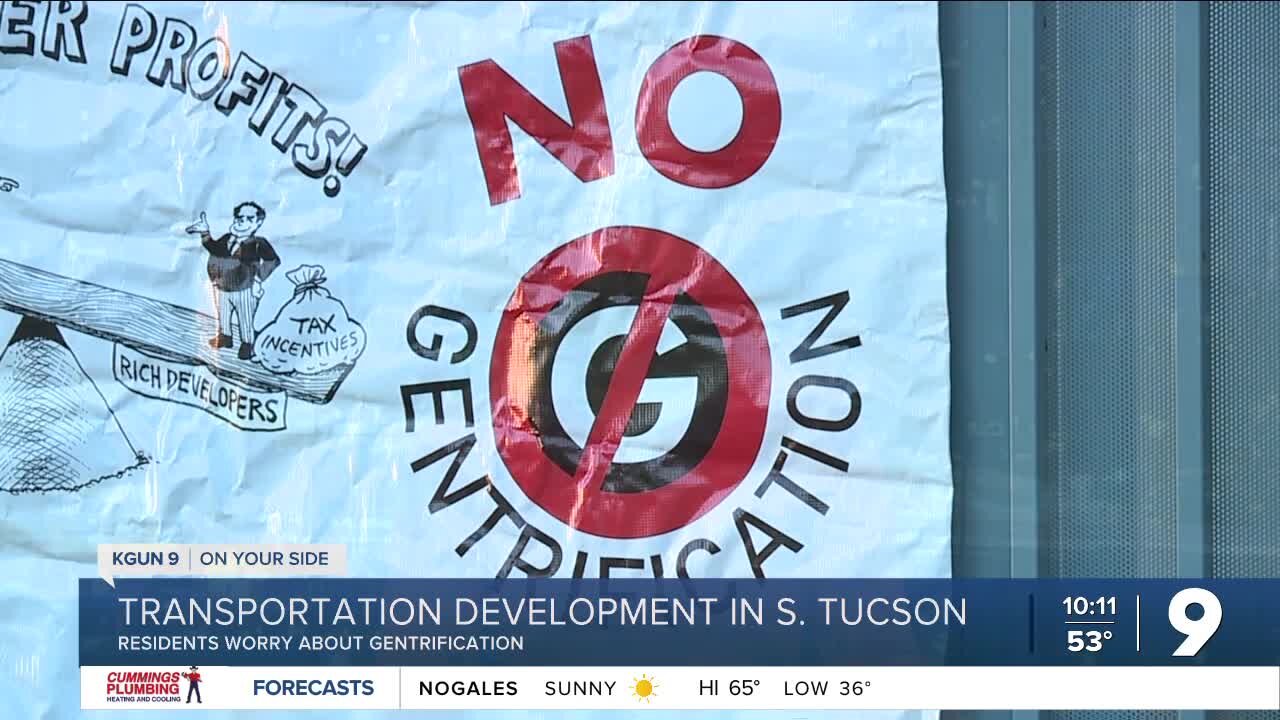 South Tucson residents concerned about transportation development leading to gentrification