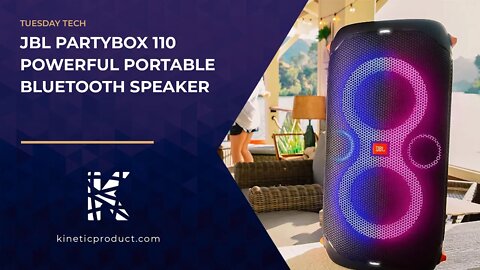 JBL PARTYBOX 110 POWERFUL PORTABLE BLUETOOTH SPEAKER