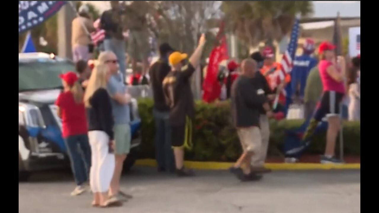 Candlelight vigil for Democracy, rally for former President Trump in Palm Beach County