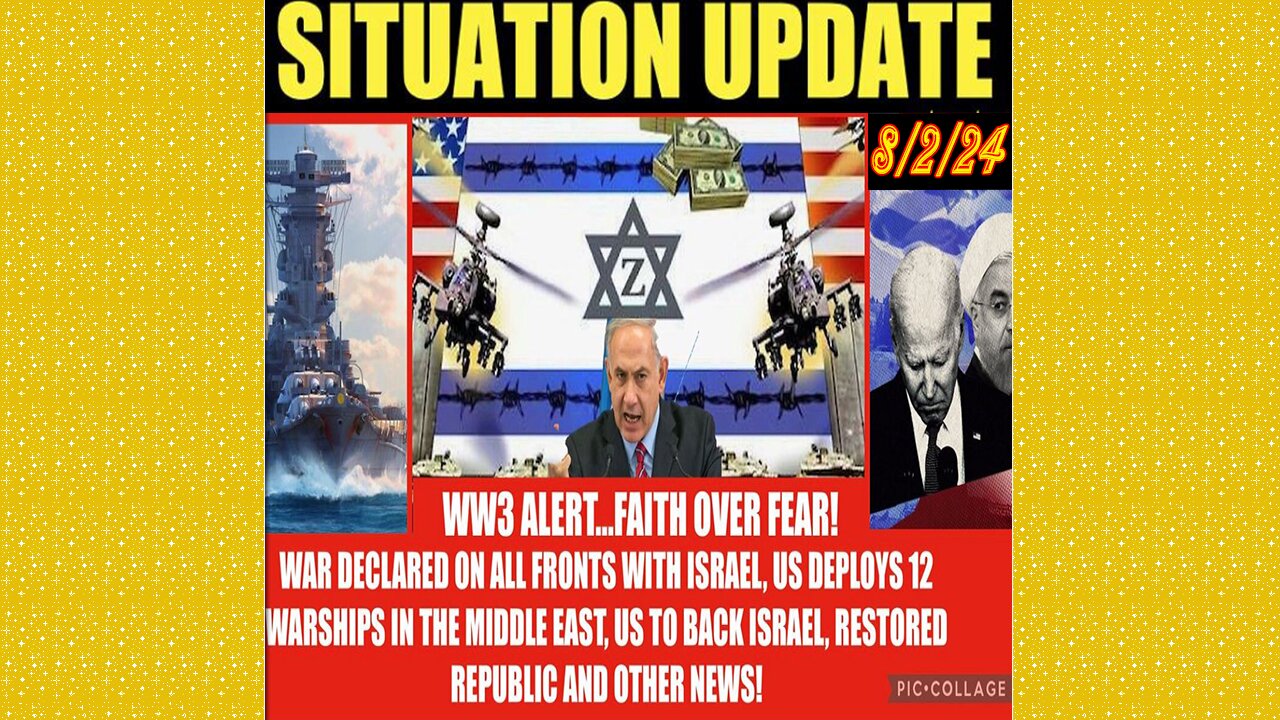 SITUATION UPDATE 8/2/24 - No way out, WW3 Alert, Me War, Us Ships Deployed, Vt Intel