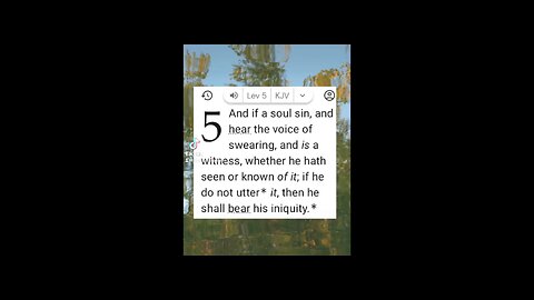 The Sin is on YOU