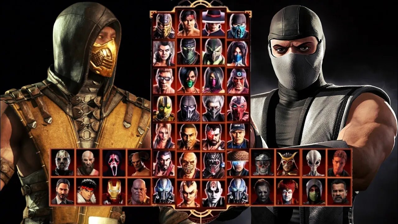 Scorpion MKX Vs Smoke - Mortal Kombat 9 Mod