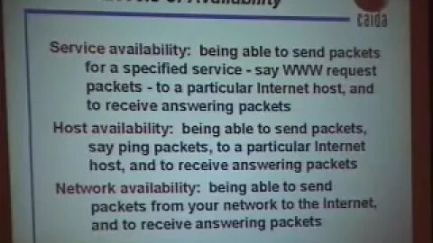 Is Your Network Available Or, Common Network Metrics